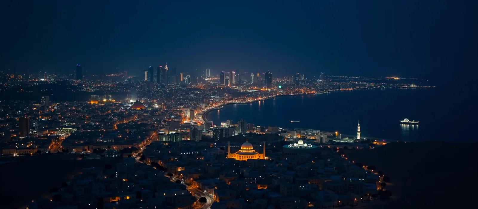 مسقط در شب